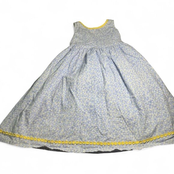 ✨VTG Sweet Potatoes Girls Blue & Yellow Floral Dress✨ - Picture 1 of 6